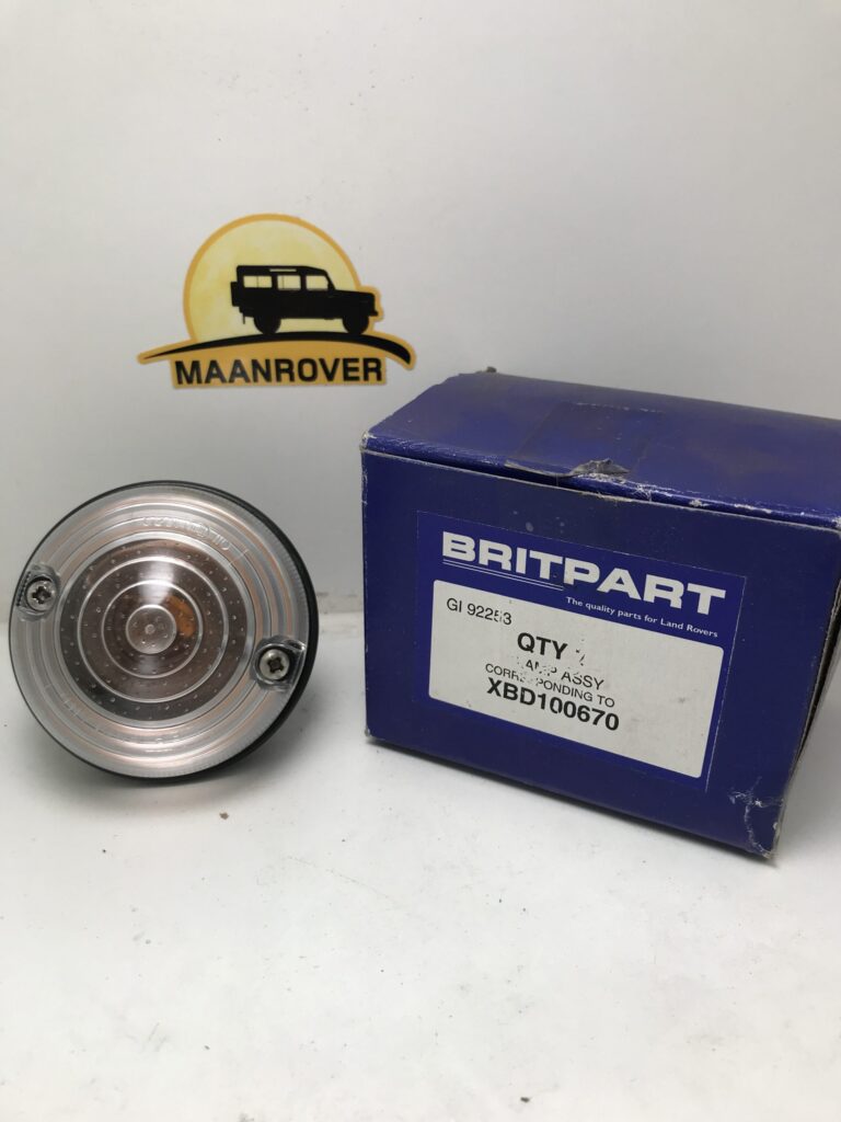 XBD100670 Lamp Assy Clear Lens, Amber Bulb