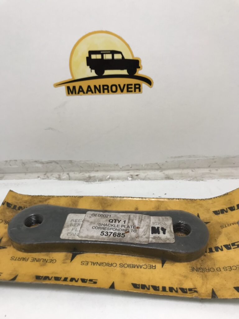 537685 Shackle Plate Threaded Rear